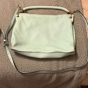 Kate Spade Blue/ Green Leather Shoulder Bag